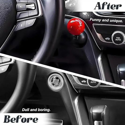 Stylish Push Start Button Accessory for Cars - Cart Sathi