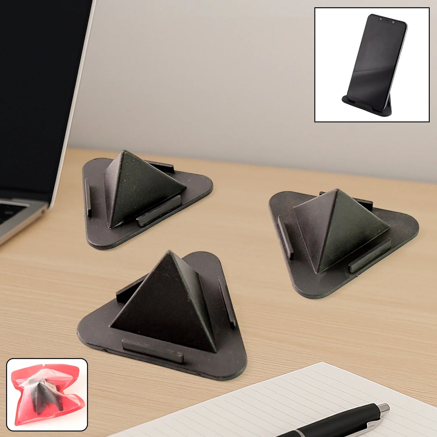 Pyramid Mobile Stand with 3 Different Inclined Angles (3Pc)