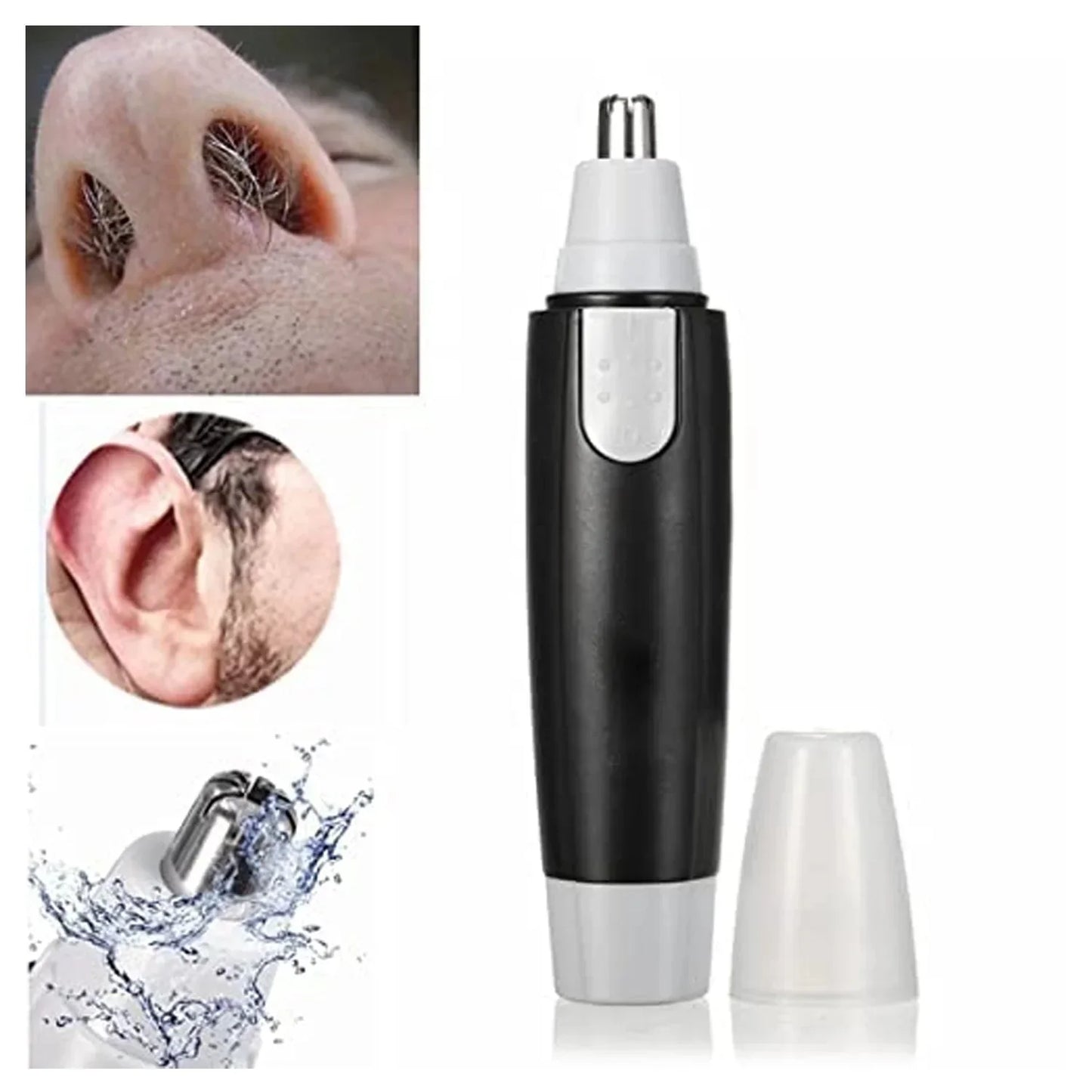 Sharp Steel Battery-Operated Ear and Nose Hair Trimmer - Cart Sathi