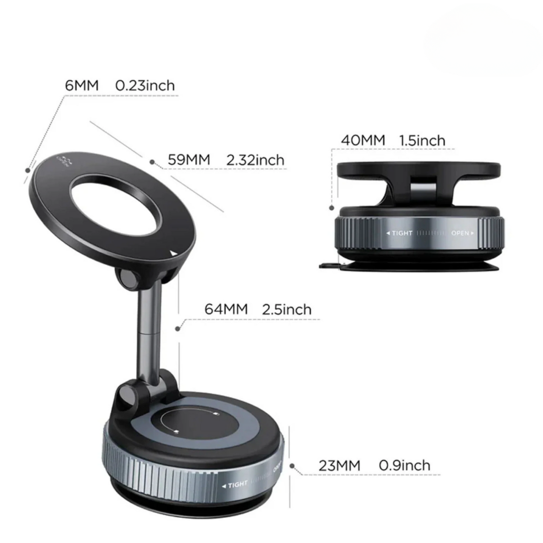 Vacuum Suction Magnetic Phone Holder - Cart Sathi