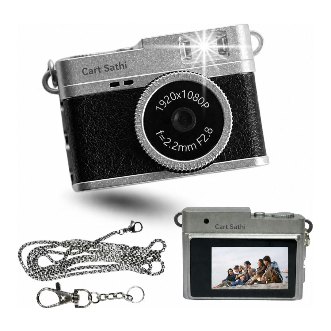 Mini Digital Camera with 720p HD Video, Flashlight & Keychain &  Filter Modes