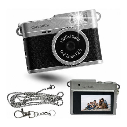 Mini Digital Camera with 720p HD Video, Flashlight & Keychain &  Filter Modes