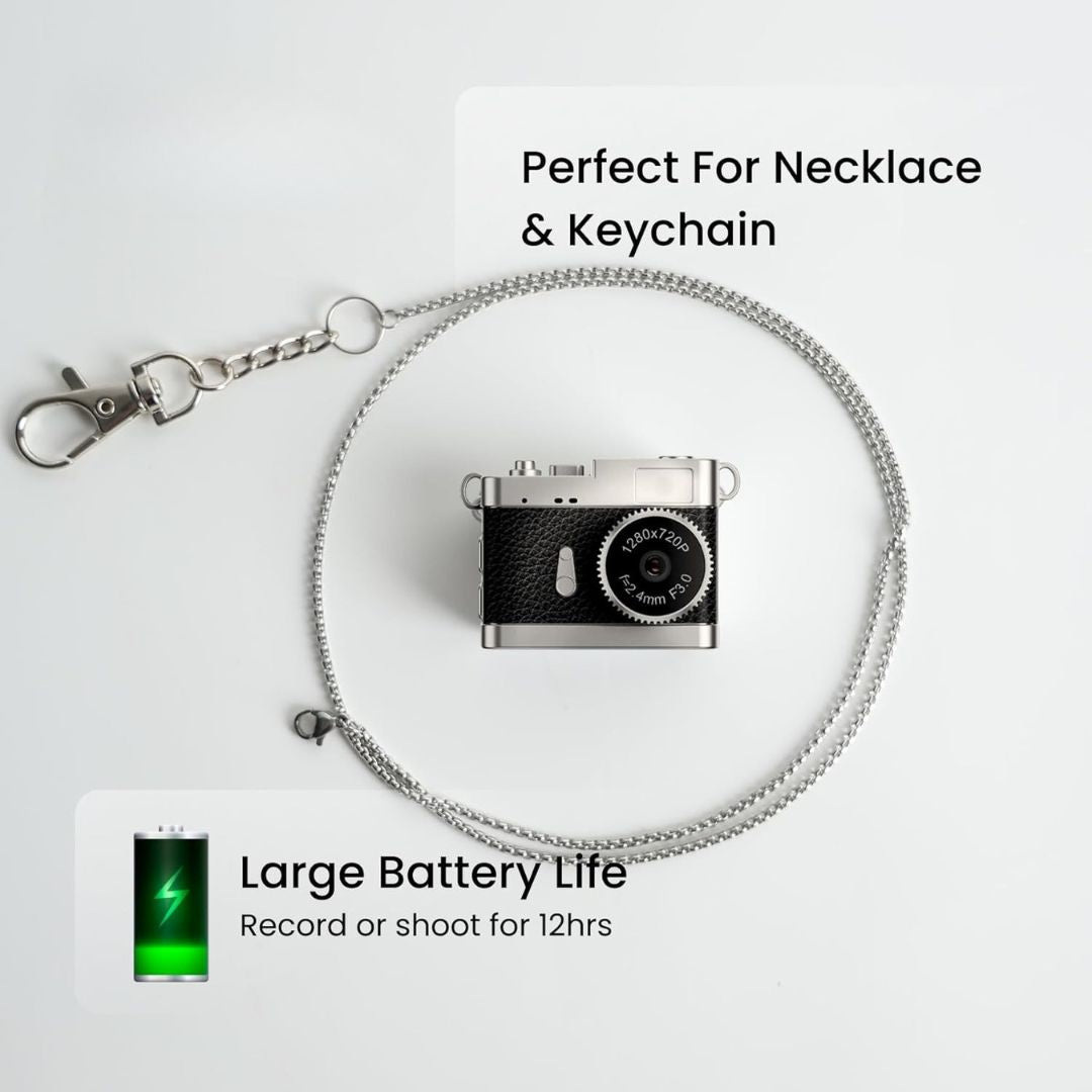 Mini Digital Camera with 720p HD Video, Flashlight & Keychain &  Filter Modes