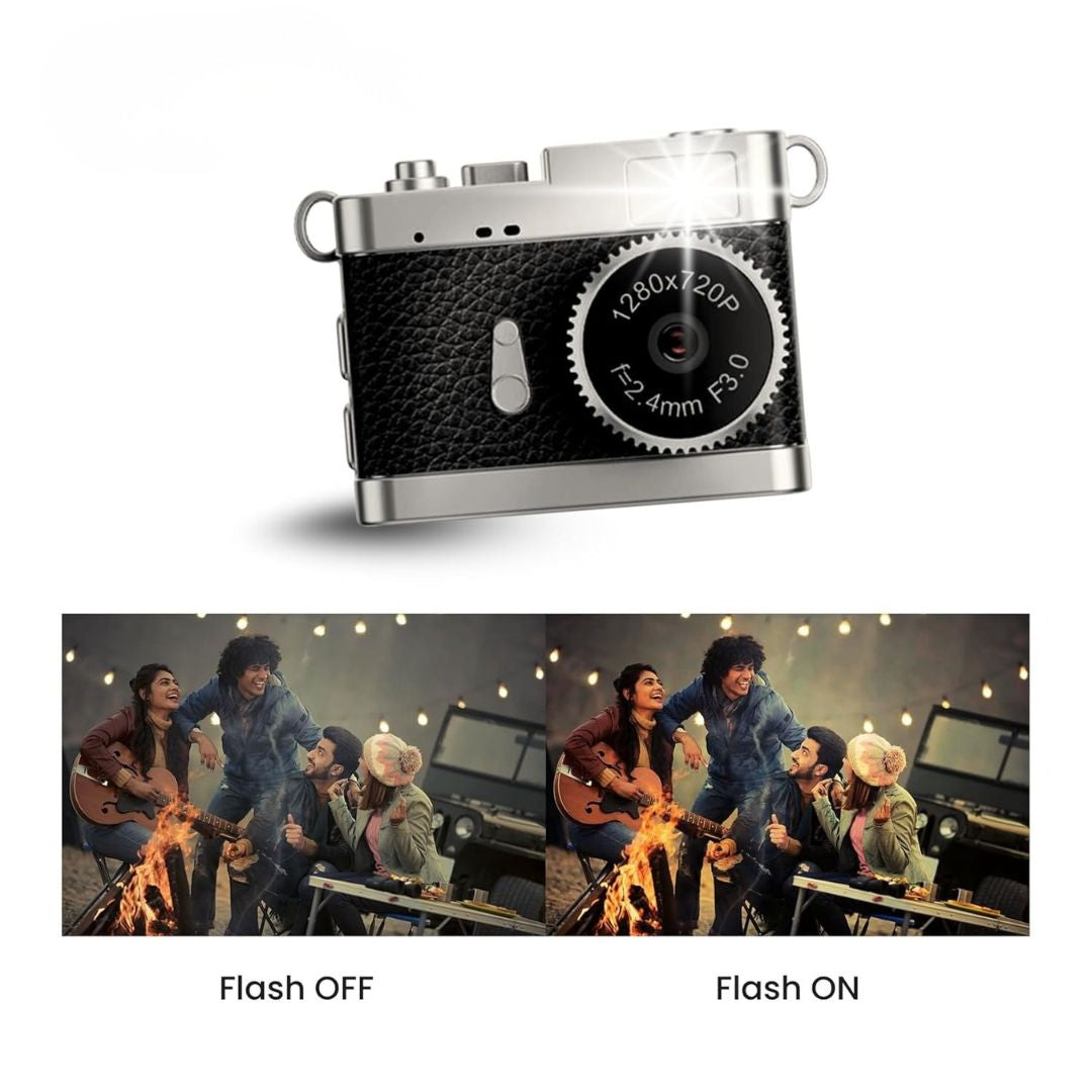 Mini Digital Camera with 720p HD Video, Flashlight & Keychain &  Filter Modes