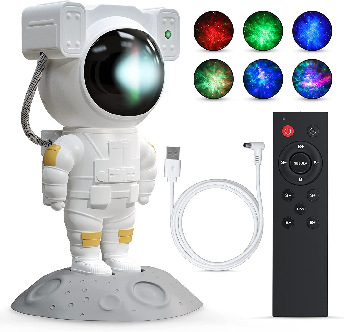 Astronaut Galaxy 360° Projector Night Light