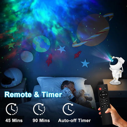 Astronaut Galaxy 360° Projector Night Light