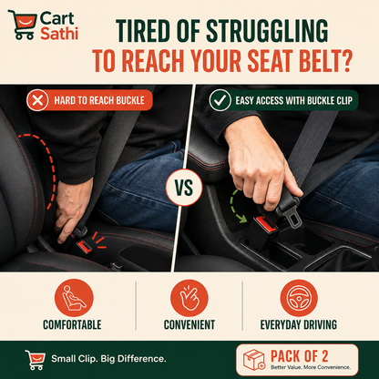 Universal Car Seat Buckle Extension Clip