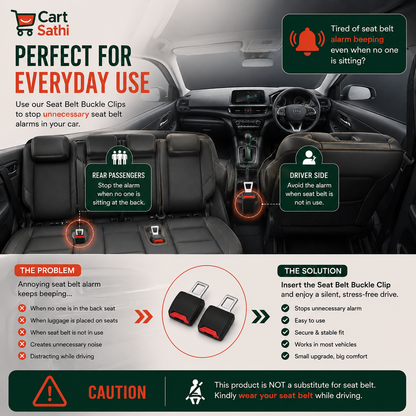 Universal Car Seat Buckle Extension Clip