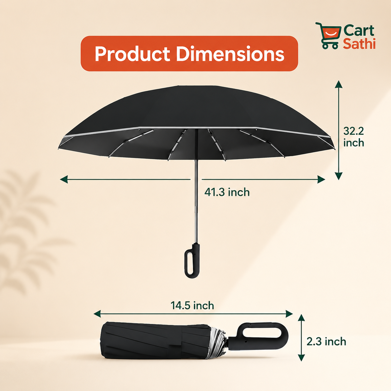 Ring Buckle Umbrella (Multicolor)