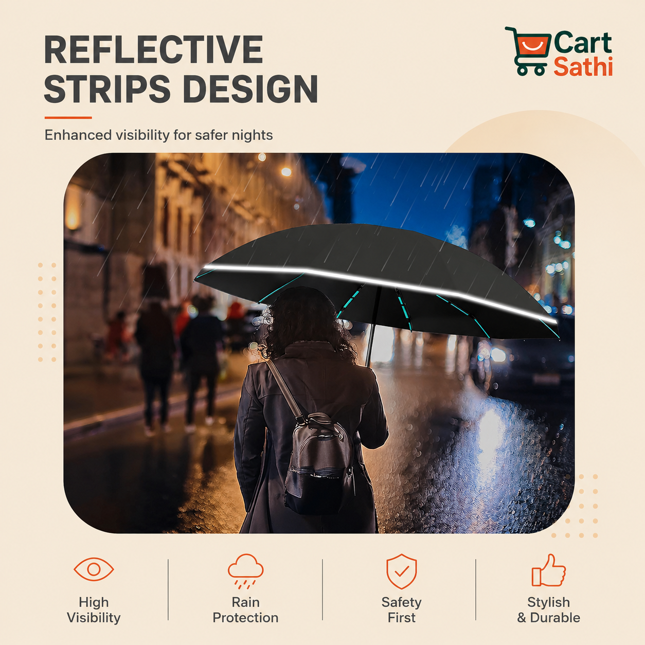 Ring Buckle Umbrella (Multicolor)