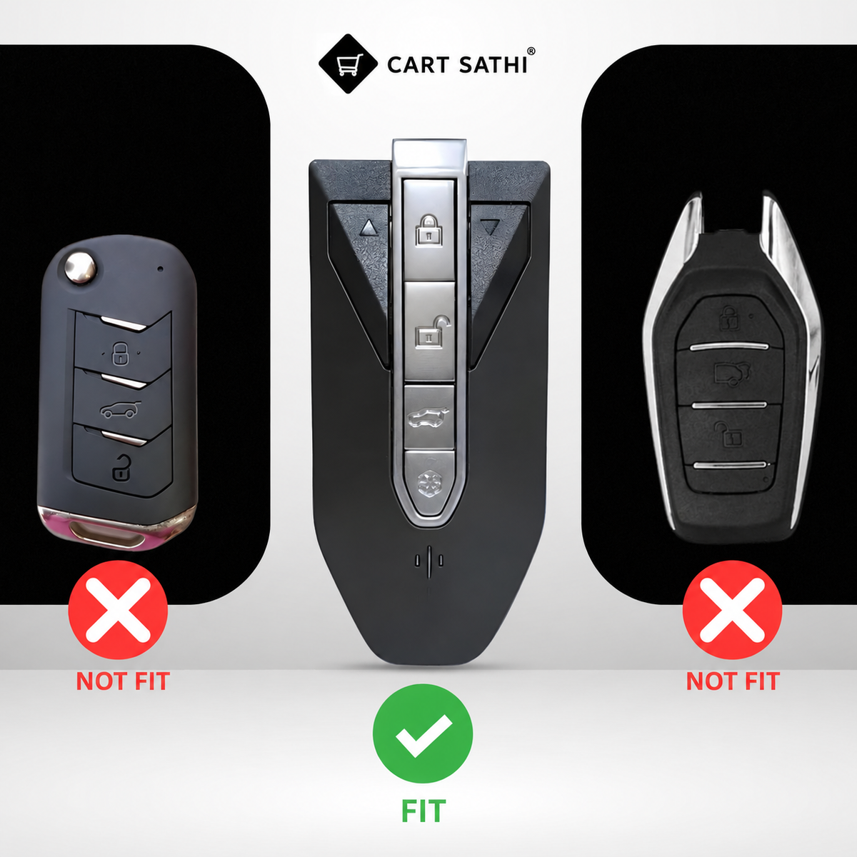 Metal Key Cover For Mahindra BE 6, XEV 9 EV, XUV 7XO