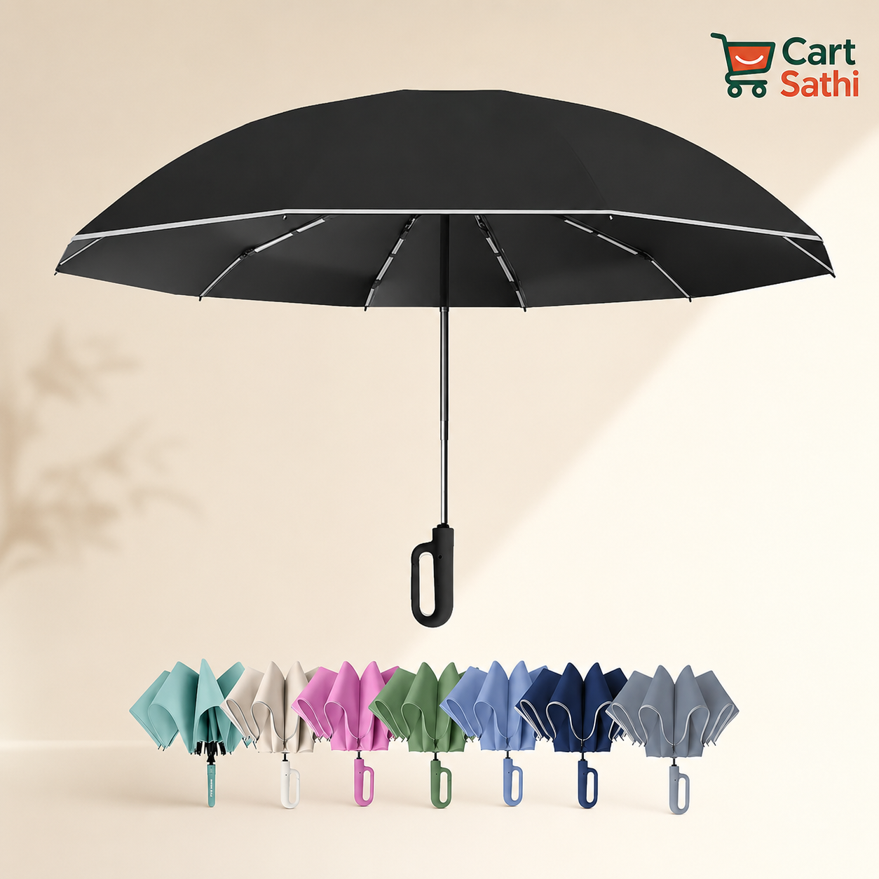 Ring Buckle Umbrella (Multicolor)