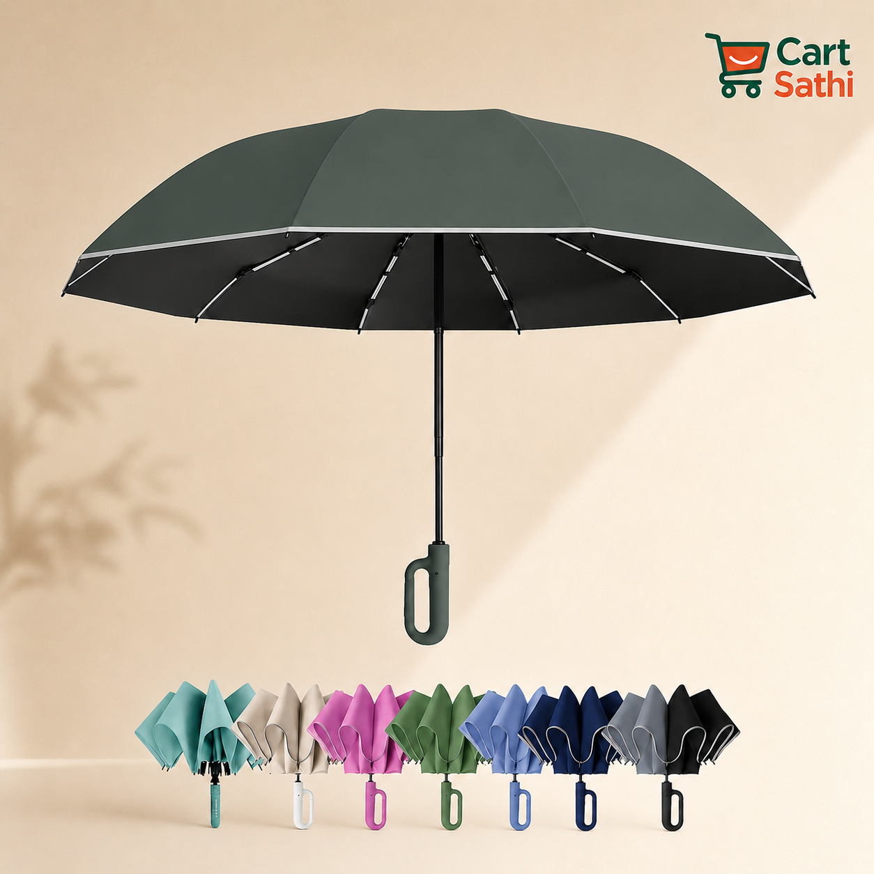 Ring Buckle Umbrella (Multicolor)
