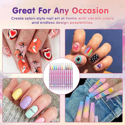 12 Colors Nail Art Pens Set
