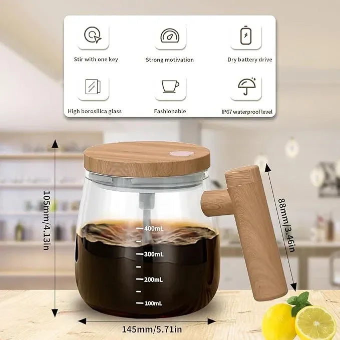 Smart Self Stirring Mug - Cart Sathi