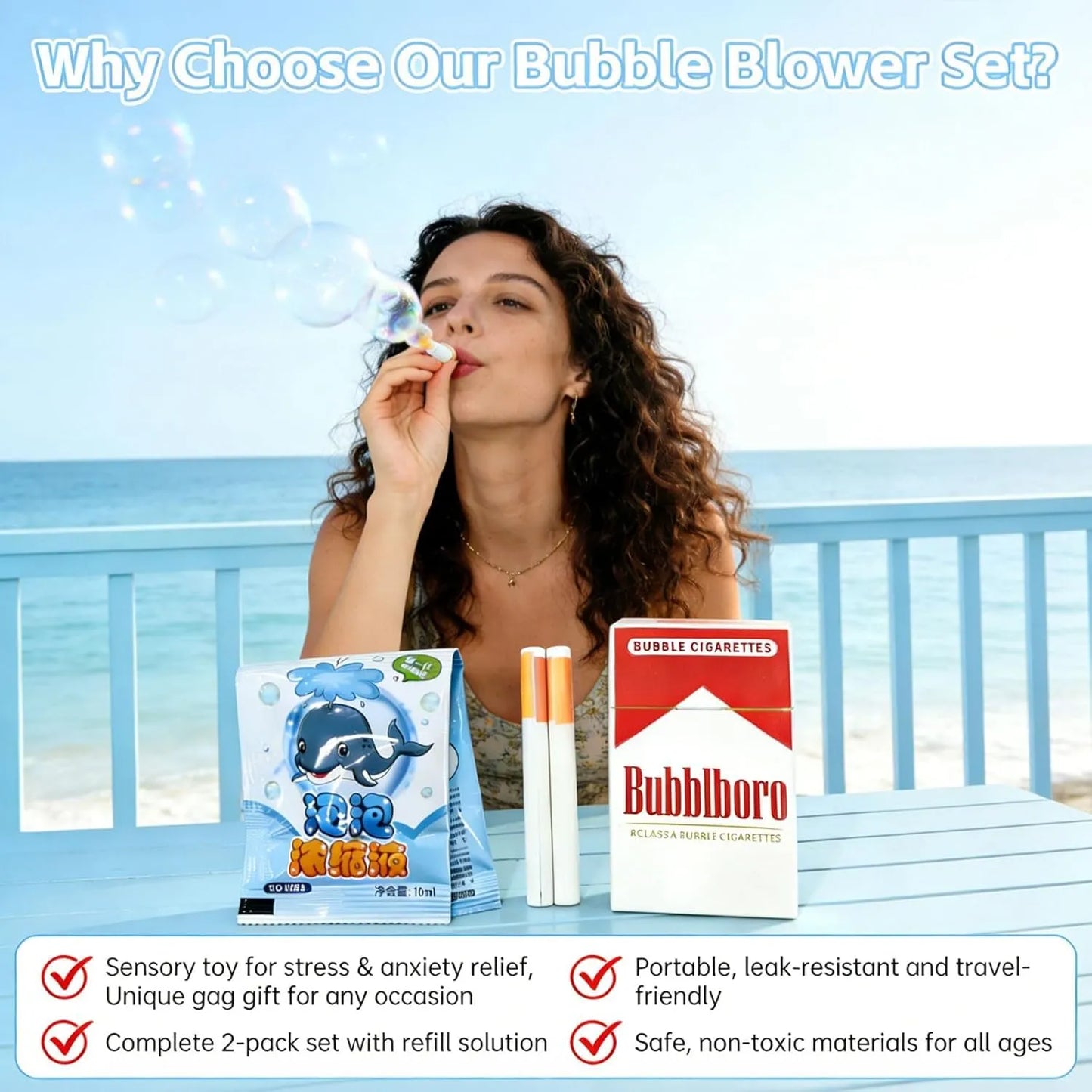 Fake Cigarette Bubble Blower