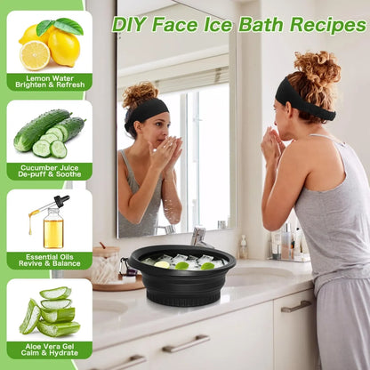 Foldable Silicone Ice Facial Bowl