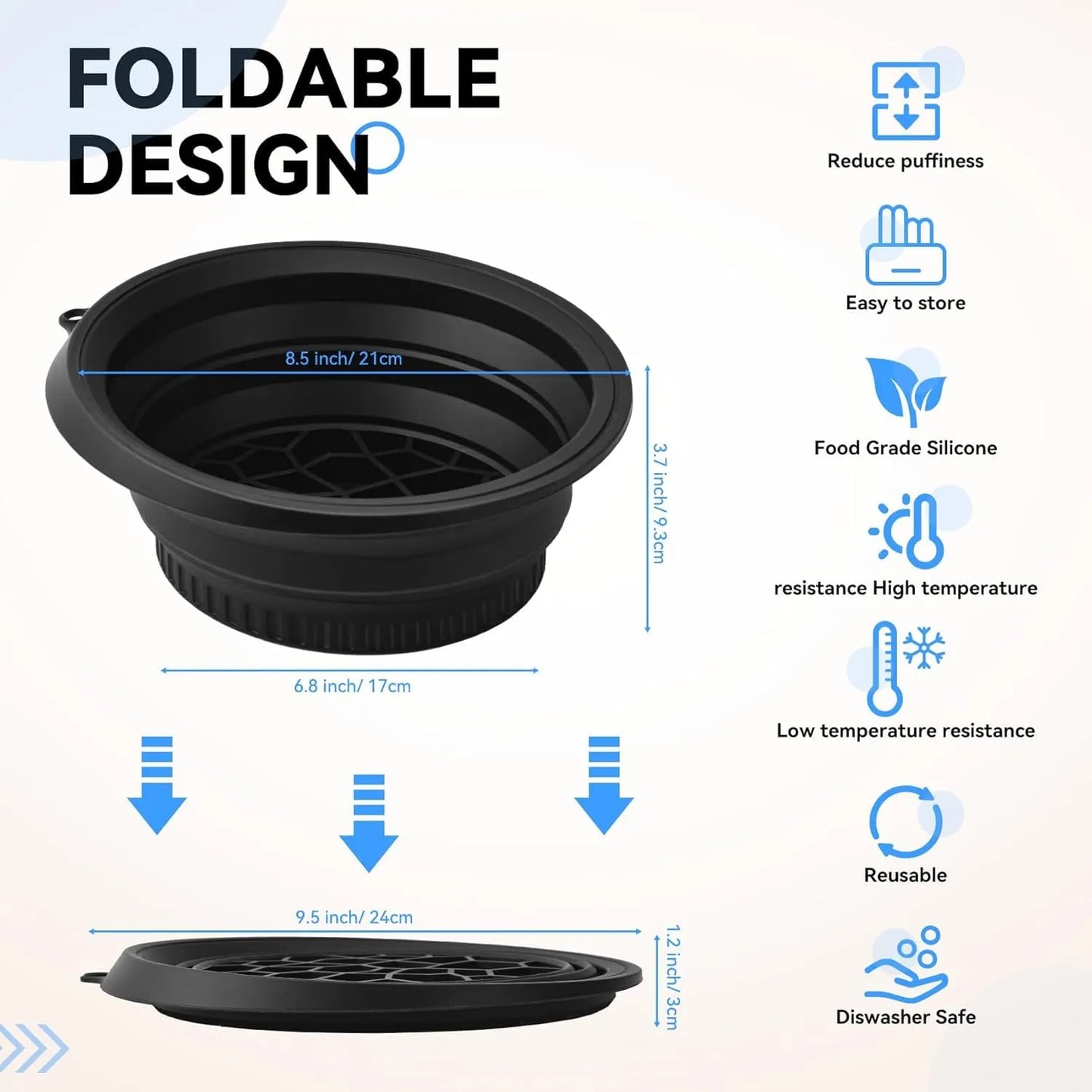 Foldable Silicone Ice Facial Bowl