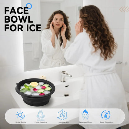Foldable Silicone Ice Facial Bowl