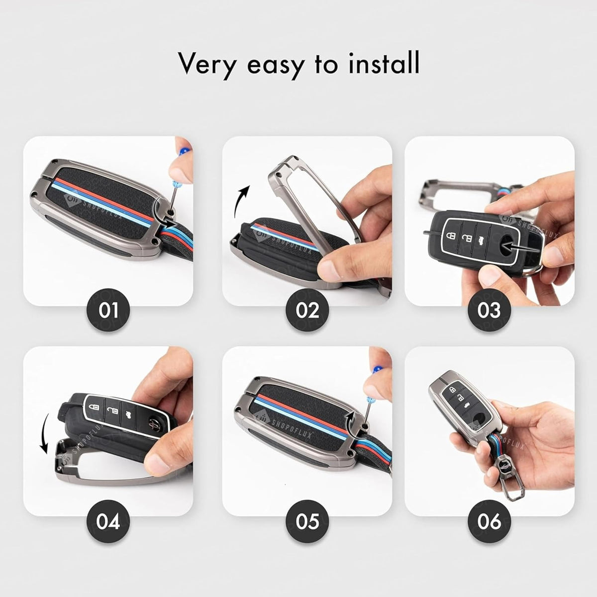 Metal Key Cover For Mahindra BE 6, XEV 9 EV, XUV 7XO
