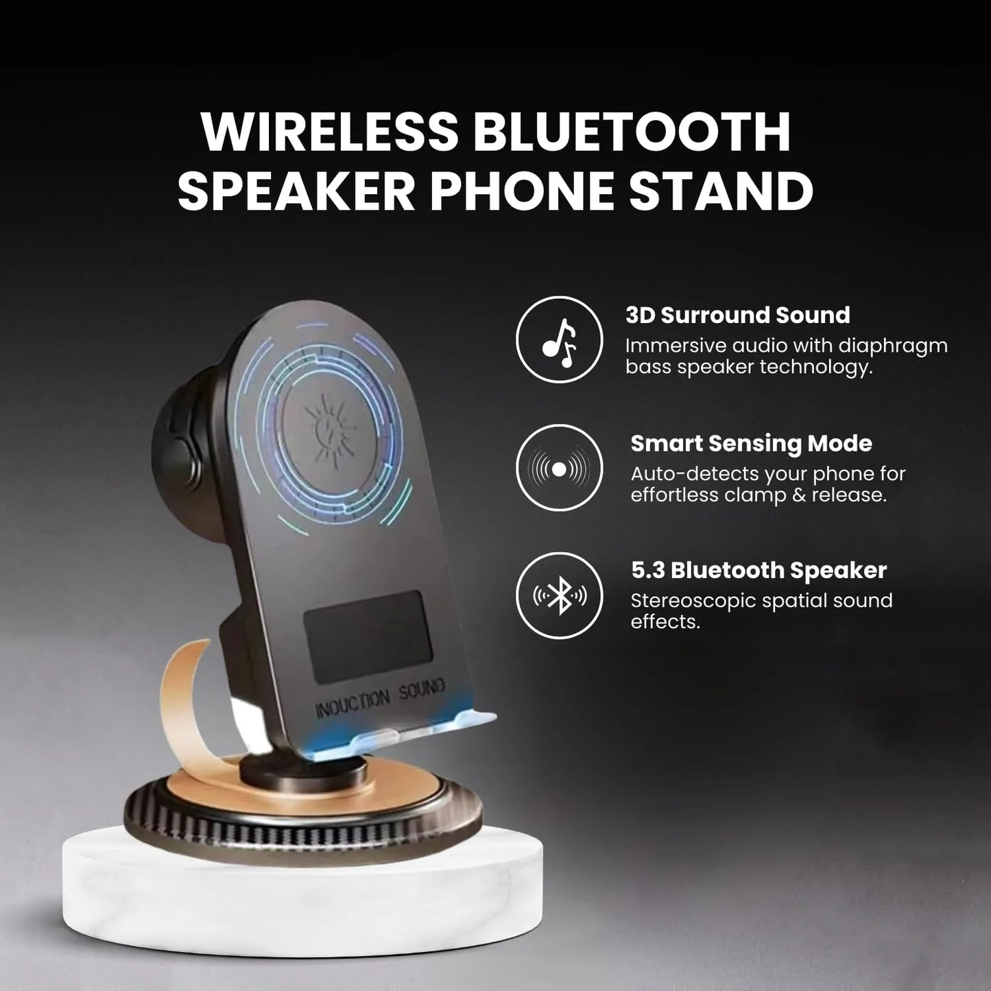 Smart Induction Sound Speaker Stand