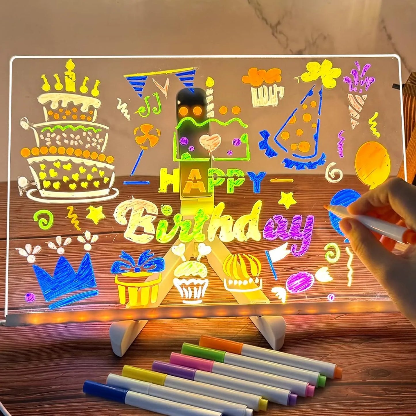 Kids Acrylic Writing Pad With Pen