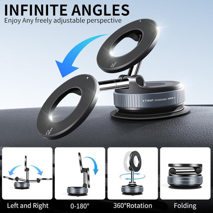 Vacuum Suction Magnetic Phone Holder - Cart Sathi