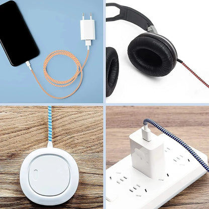 Flexible Spiral Charging Cable Protector Sleeve - Cart Sathi
