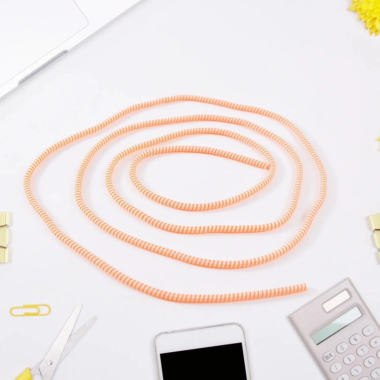 Flexible Spiral Charging Cable Protector Sleeve - Cart Sathi