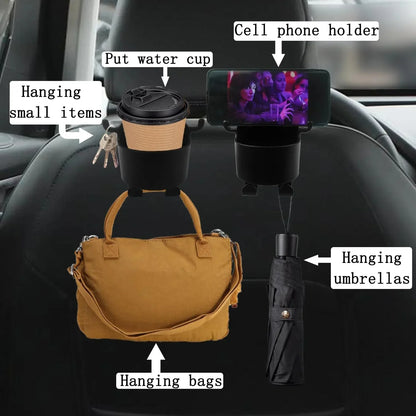Car Headrest Backseat Organizer 3 in 1 - Cart Sathi