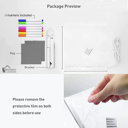 Kids Acrylic Writing Pad With Pen