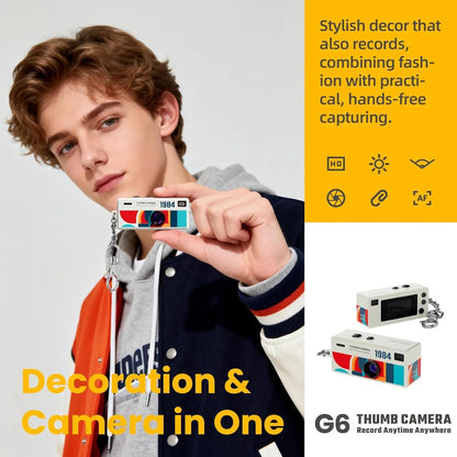 Cart Sathi™ Mini Keychain Camera 1080P HD (Multicolor)