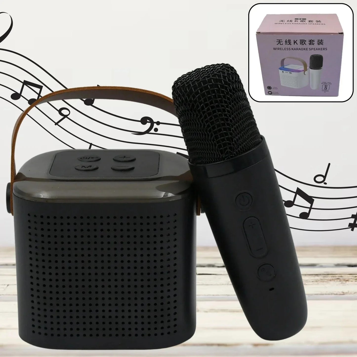 Wireless Karaoke Speaker & Portable Microphone Set - Cart Sathi