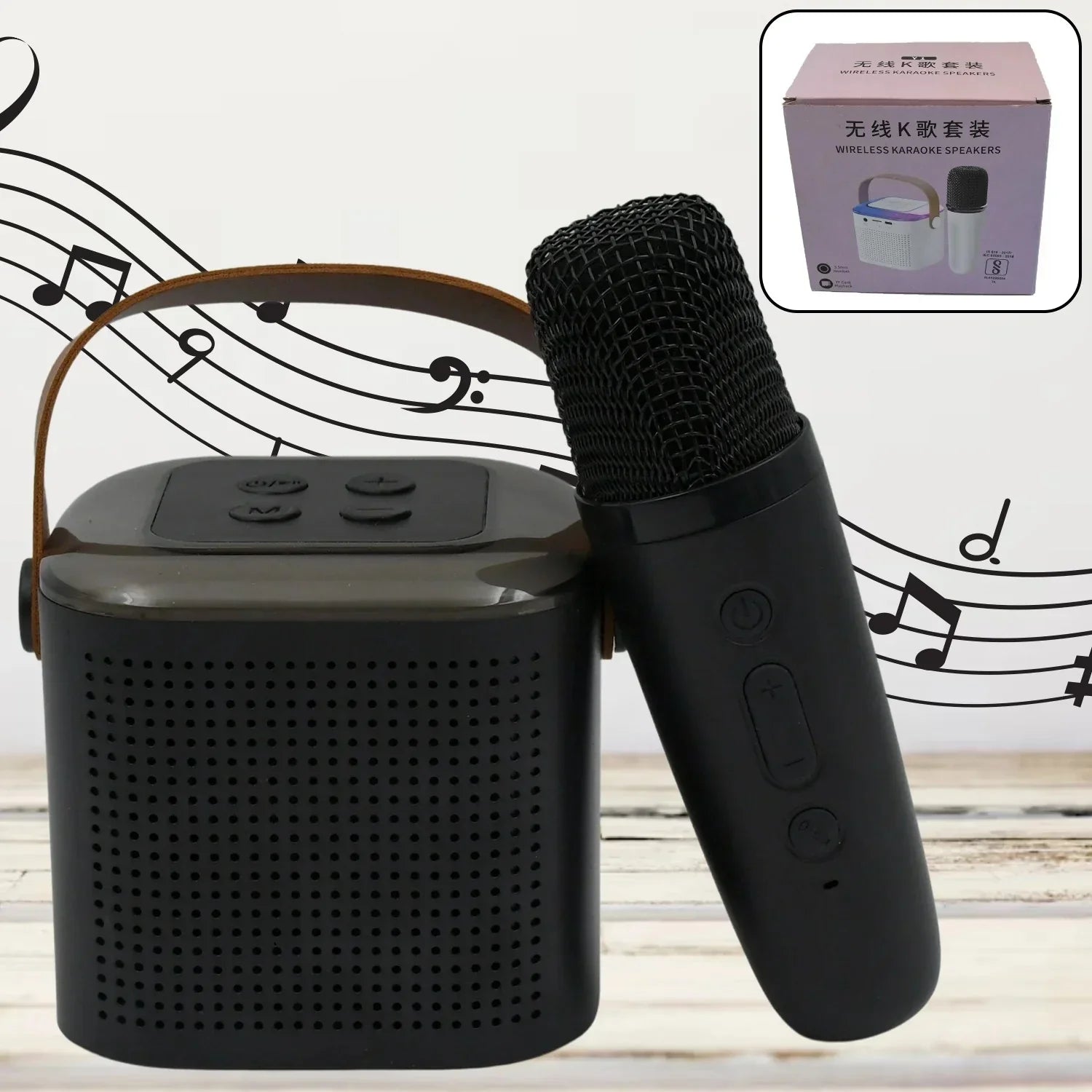 Wireless Karaoke Speaker & Portable Microphone Set - Cart Sathi