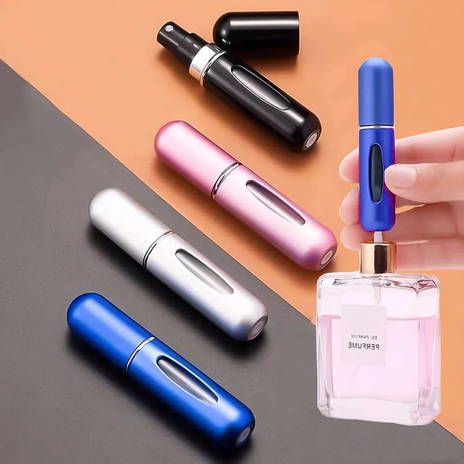 Mini Portable Perfume Empty Spray Bottle (Mix Color) - Cart Sathi