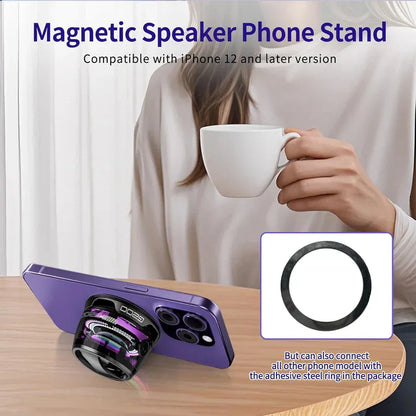 Mini Magnetic Bluetooth LED Speaker