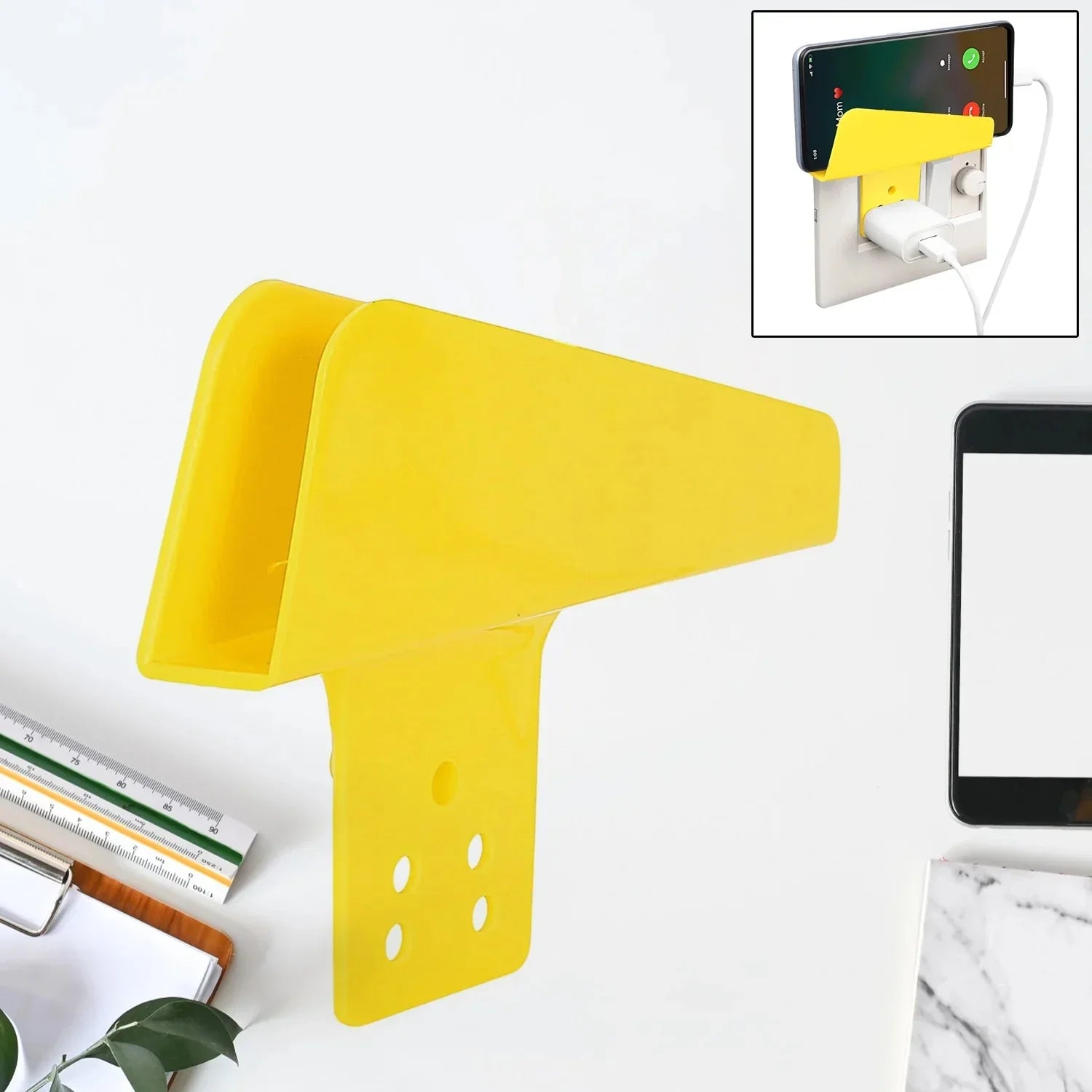 Plastic Secure Mobile Phone Charging Stand Holder - Cart Sathi