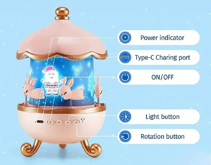Bunny Projector Lamp For Kids - Cart Sathi