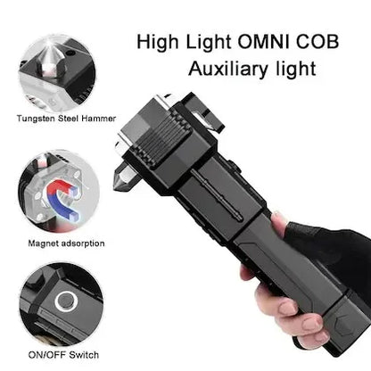 4-in-1 Emergency Car Safety Torch - Cart Sathi