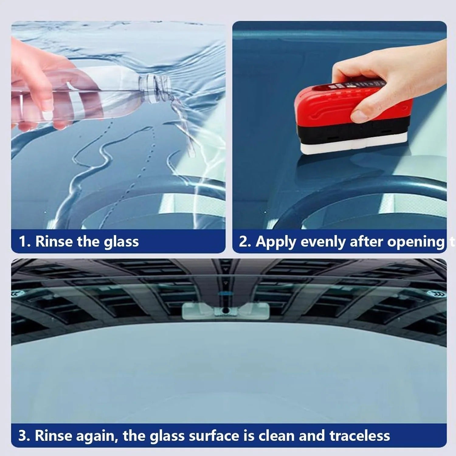 Oil Film Cleaning Brush | Anti-Rain & Glass Clarity Brush - Cart Sathi