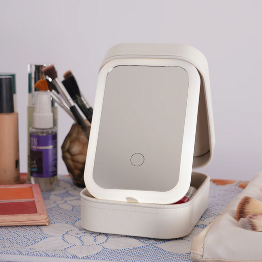 Mini Makeup Box With LED Mirror