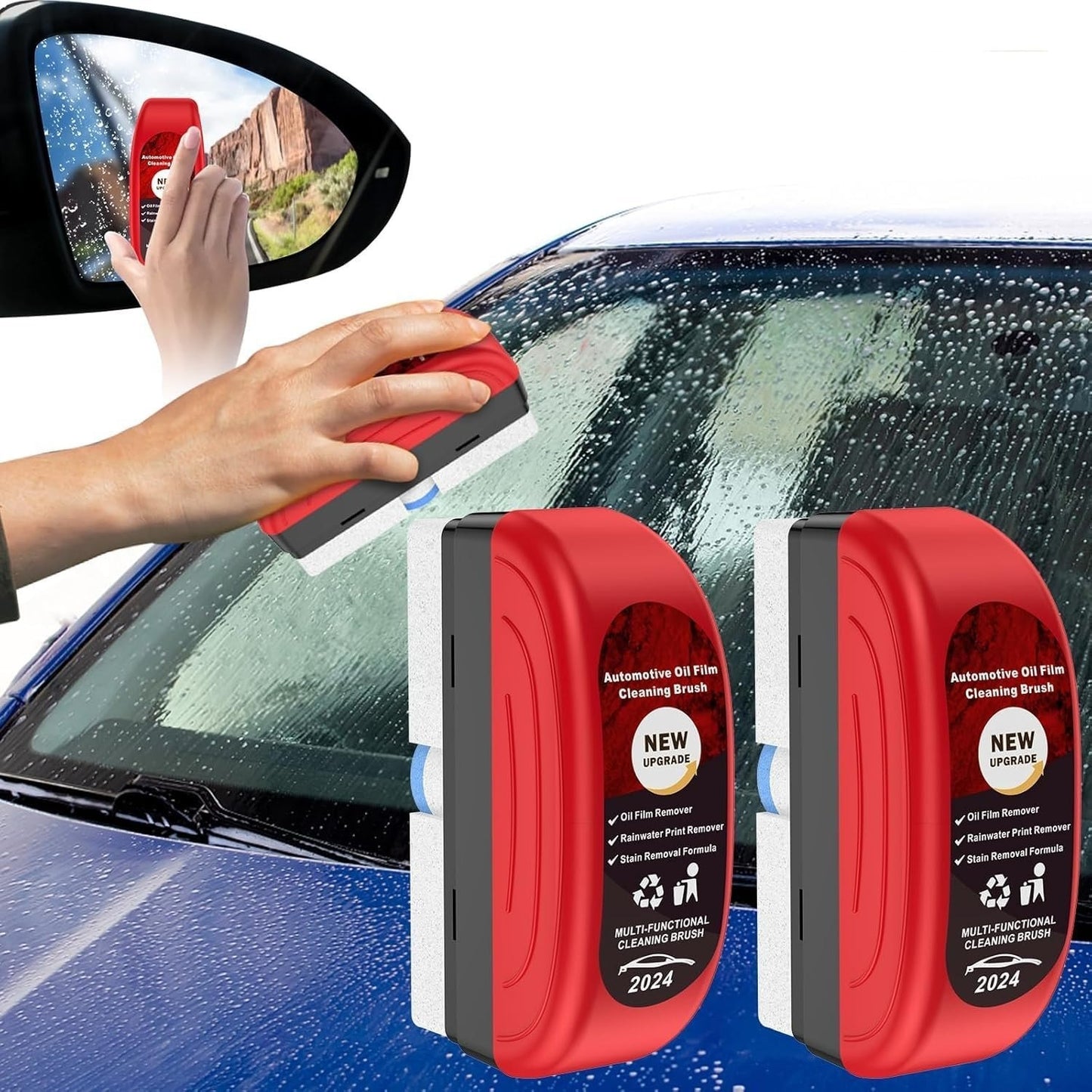 Oil Film Cleaning Brush | Anti-Rain & Glass Clarity Brush - Cart Sathi