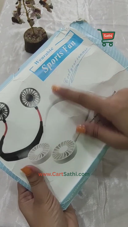 Hands Free Rechargeable Neckband Cooling Fan